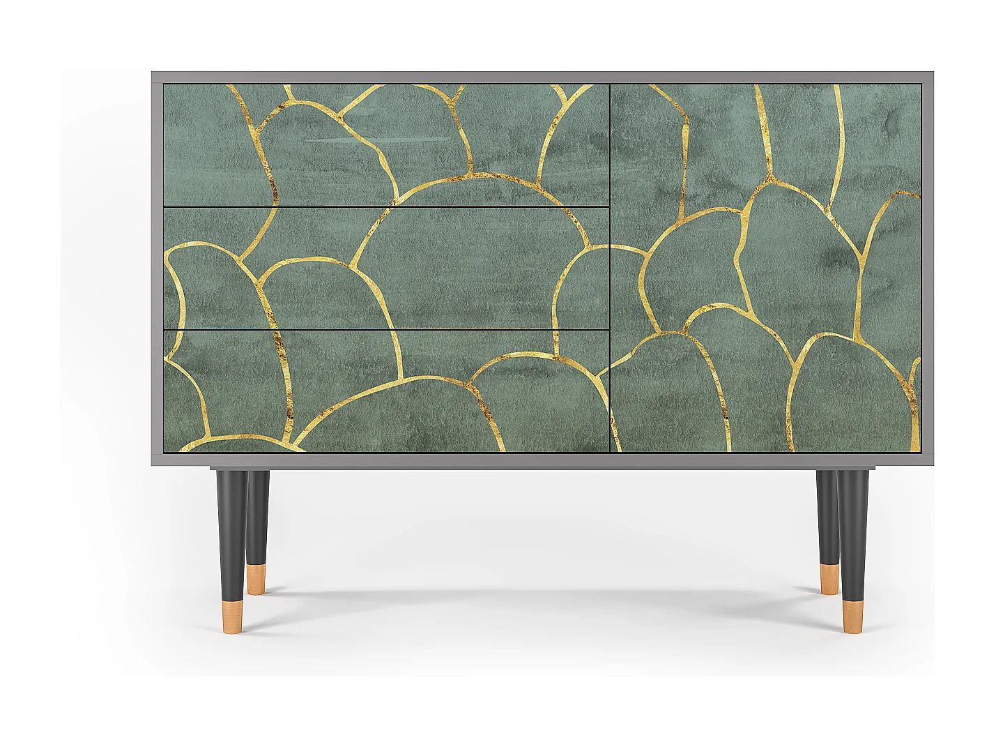 Buffet - 115х84х41 cm - S3 - Magnificent Water Lily, Gris