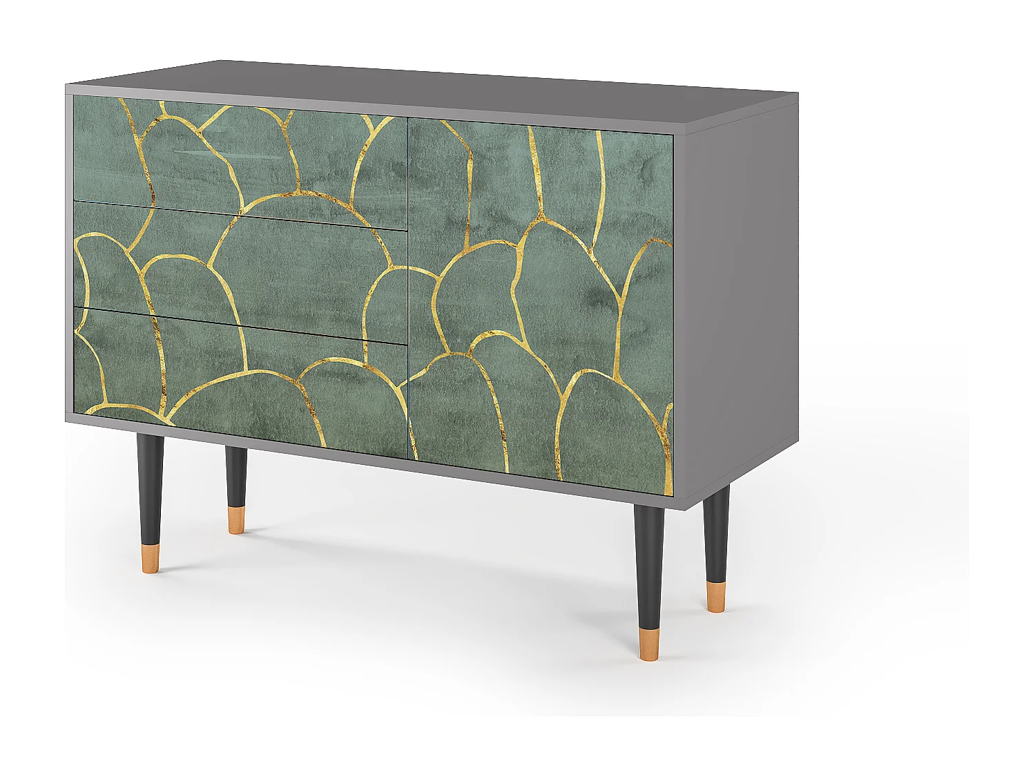 Buffet - 115х84х41 cm - S3 - Magnificent Water Lily, Gris