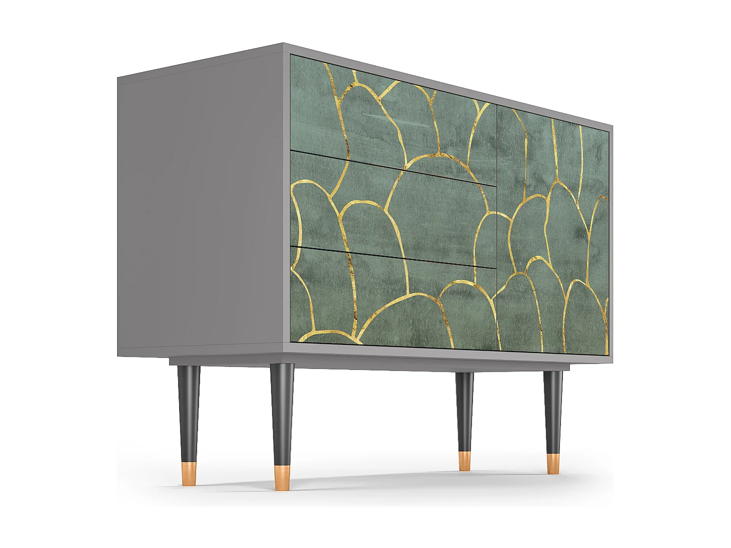 Buffet - 115х84х41 cm - S3 - Magnificent Water Lily, Gris