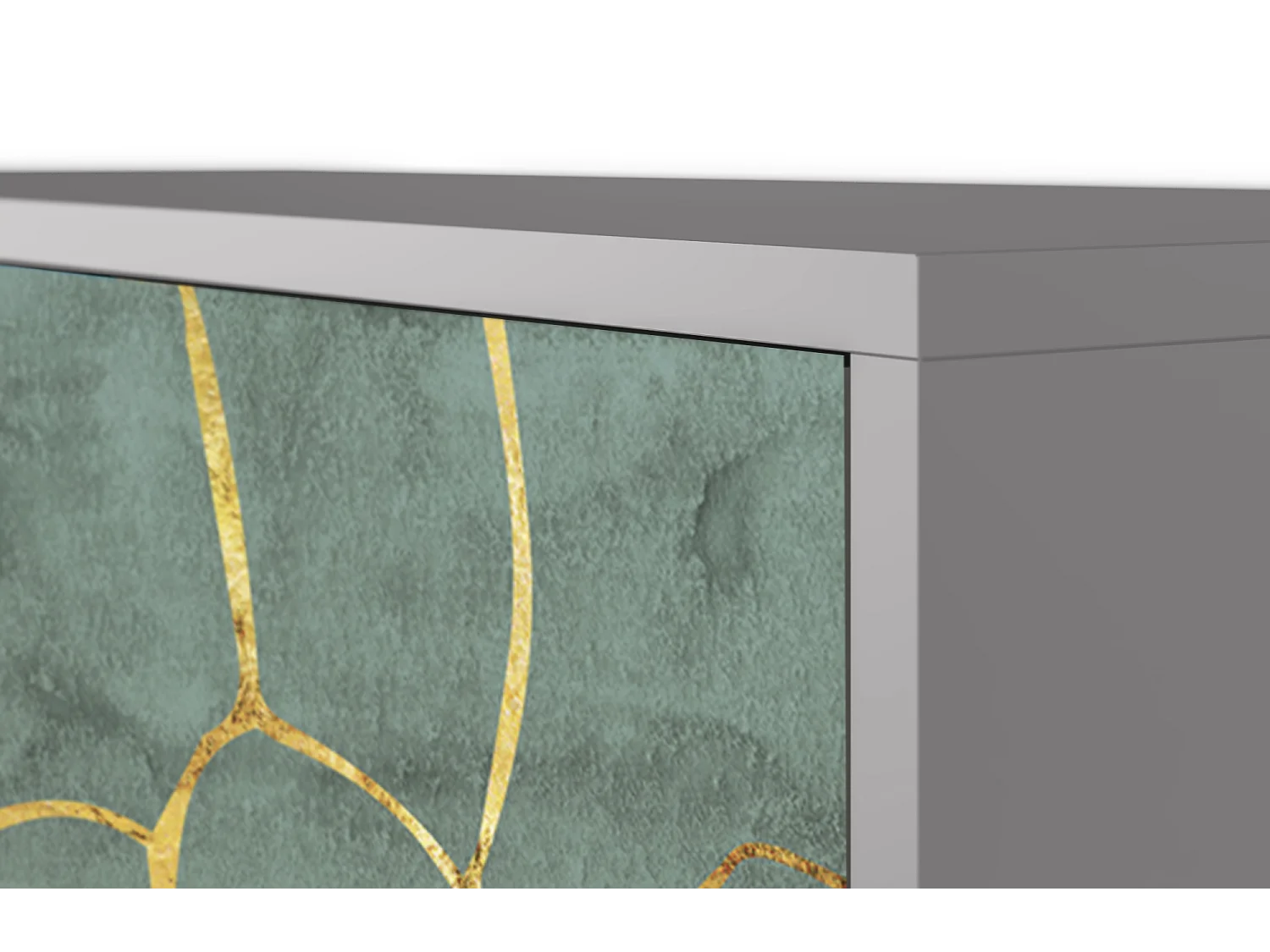 Kredens - 115х84х41 cm - S3 - Magnificent Water Lily, Szary