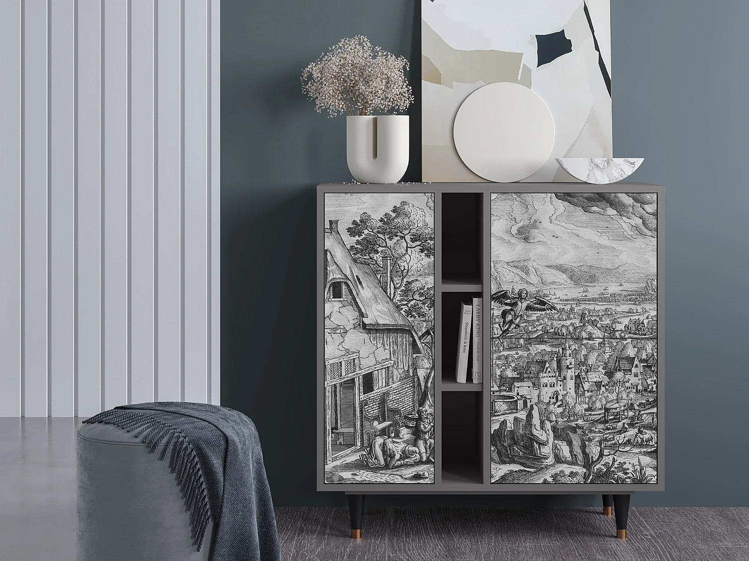 Dressoir - 94х96х41 cm - BS5 - Departure, Grijs