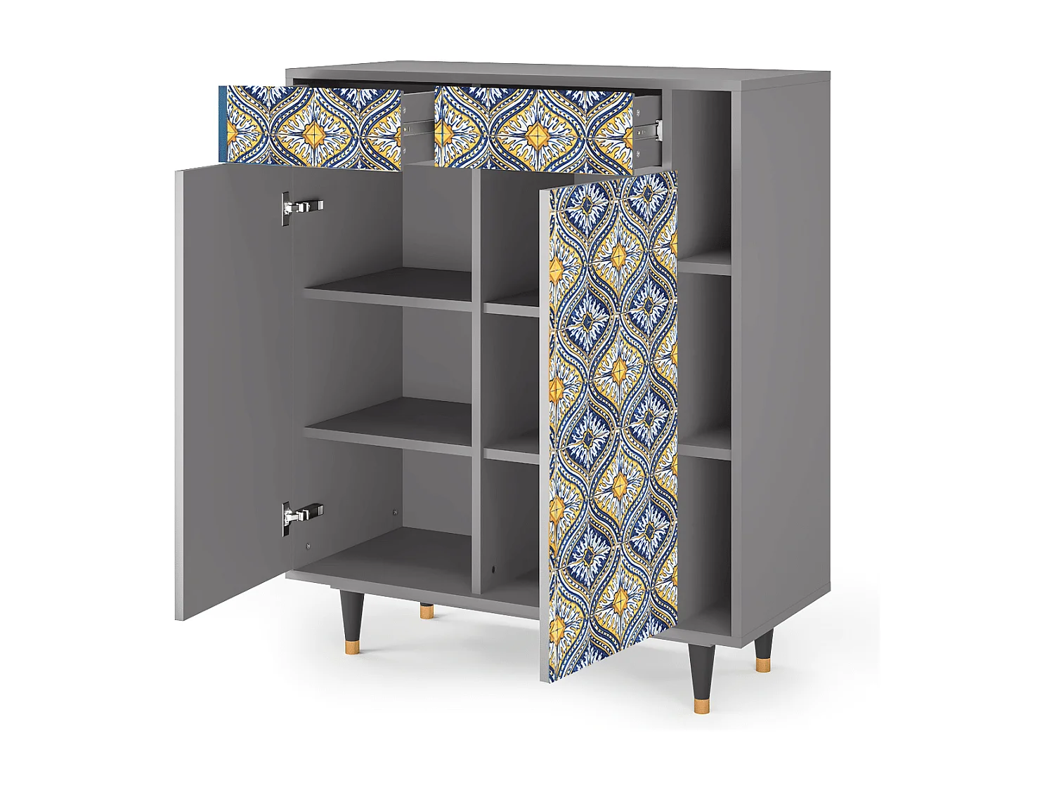 Buffet - 96х110х41 cm - BS6 - Illusory Pattern, Gris