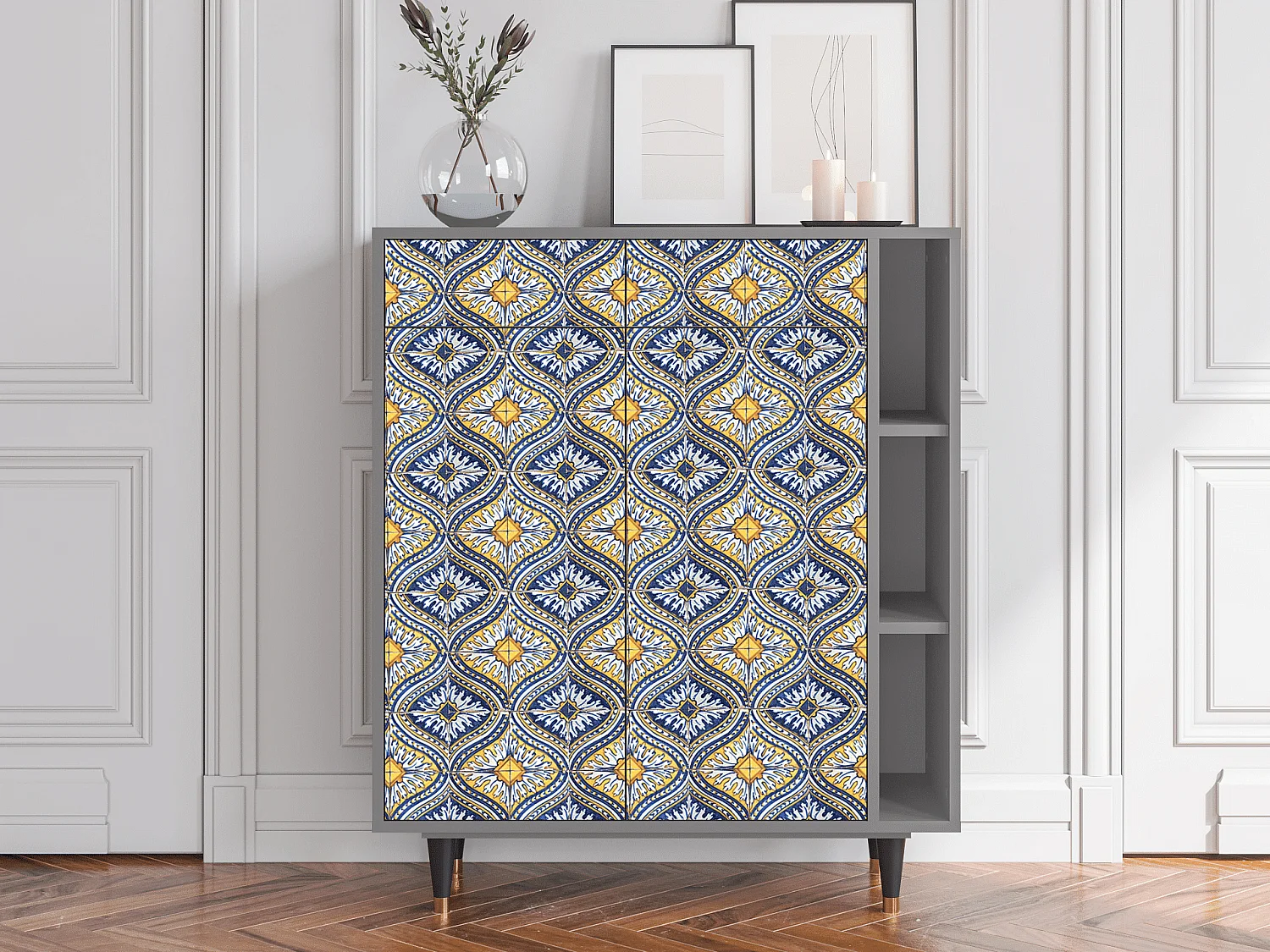 Buffet - 96х110х41 cm - BS6 - Illusory Pattern, Gris