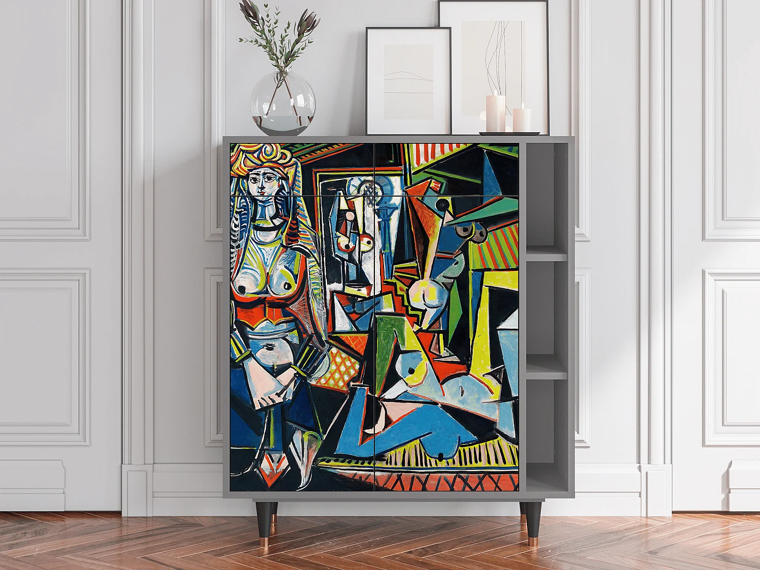 Credenza - 96х110х41 cm - BS6 - Women of Algiers, Grigio