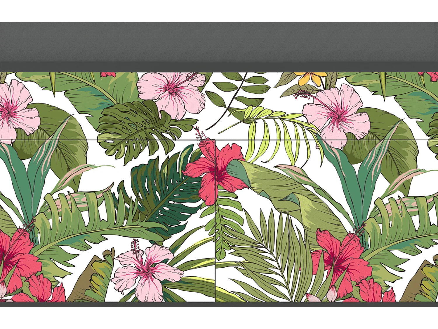 Sideboard - 115x85x48 cm - BS4 - Verdant Tropics, Anthrazit