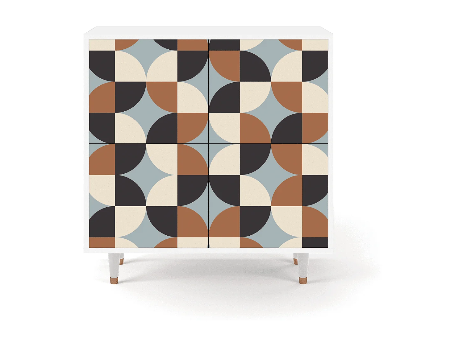 Sideboard - 94x96x48 cm - BS3 - Brown Sensation, Weiß