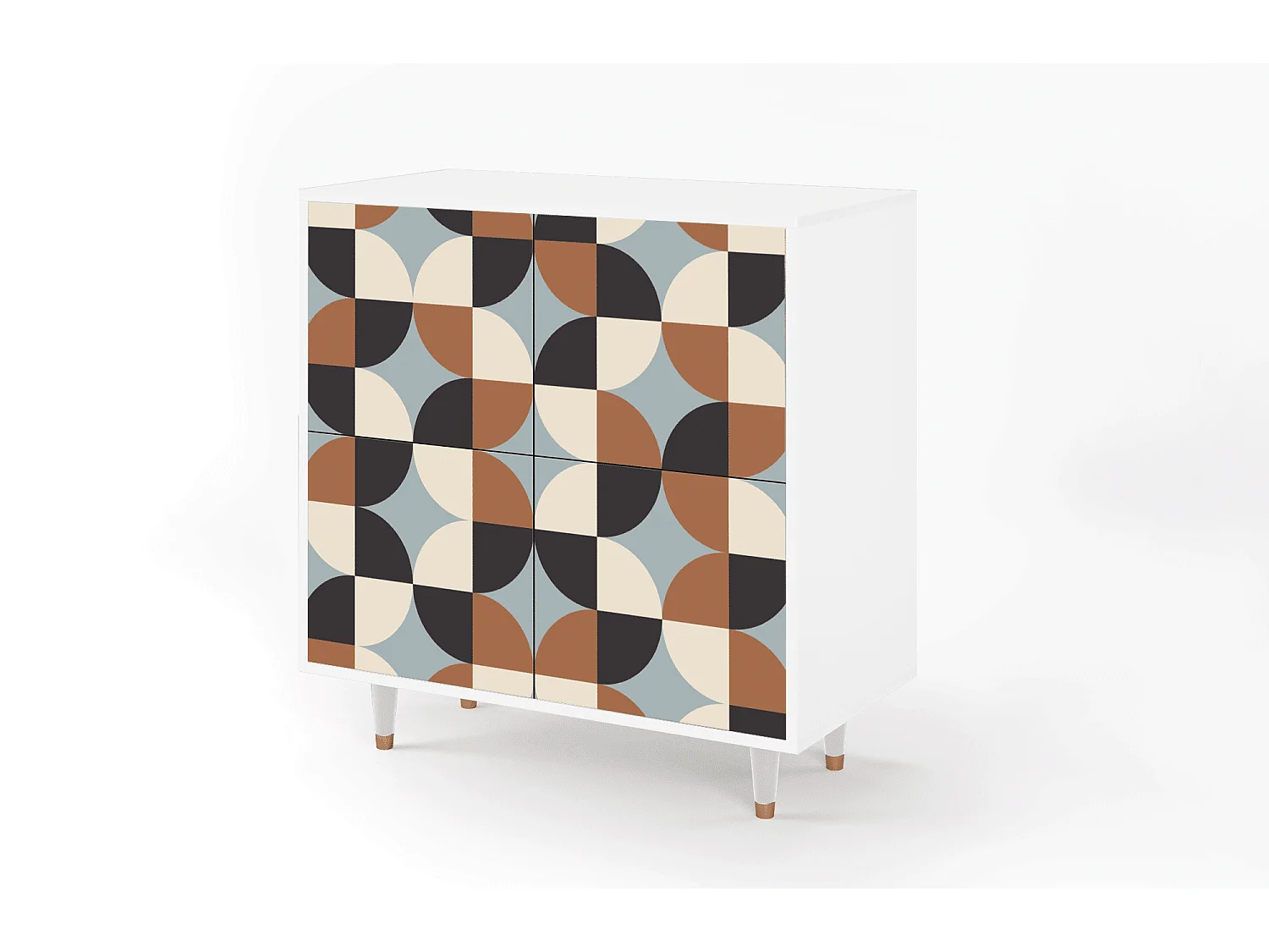 Sideboard - 94x96x48 cm - BS3 - Brown Sensation, Weiß