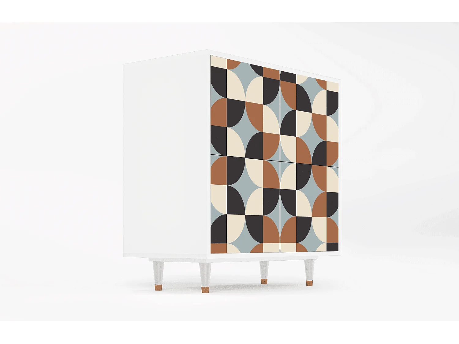 Sideboard - 94x96x48 cm - BS3 - Brown Sensation, Weiß