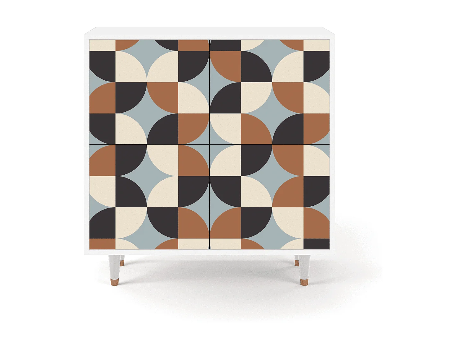 Buffet - 94x96x48 cm - BS3 - Brown Sensation, Blanc