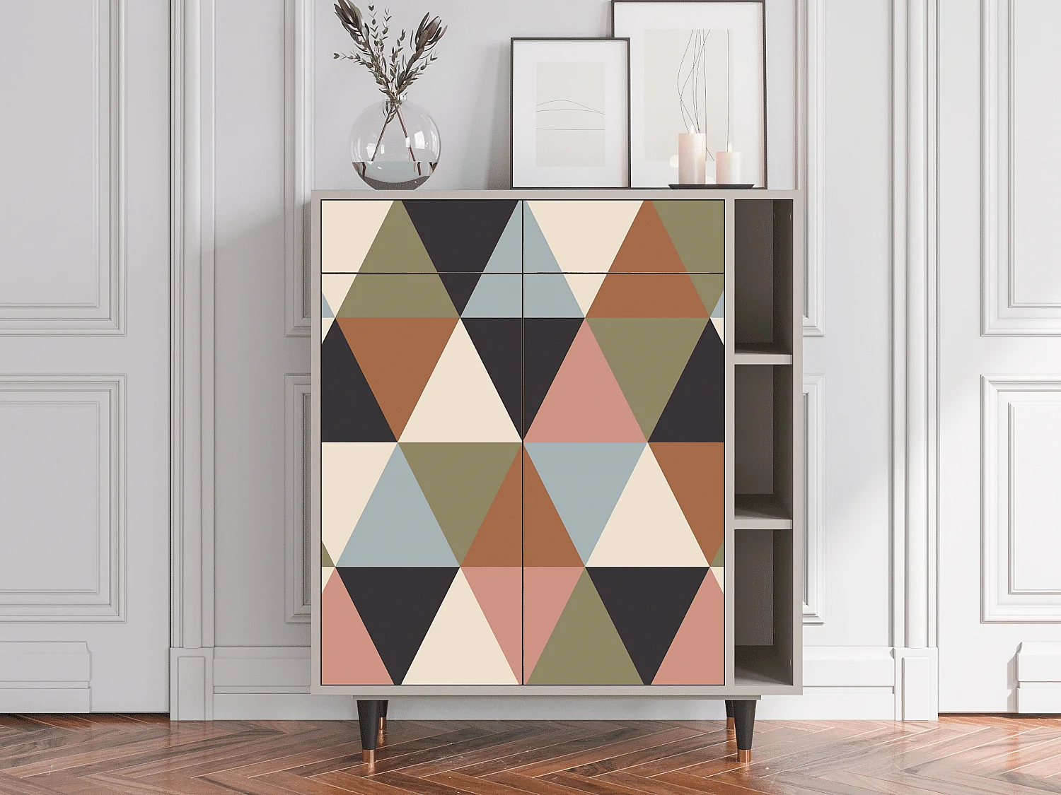 Buffet - 96х110х41 cm - BS6 - Royal Triangles, Sable