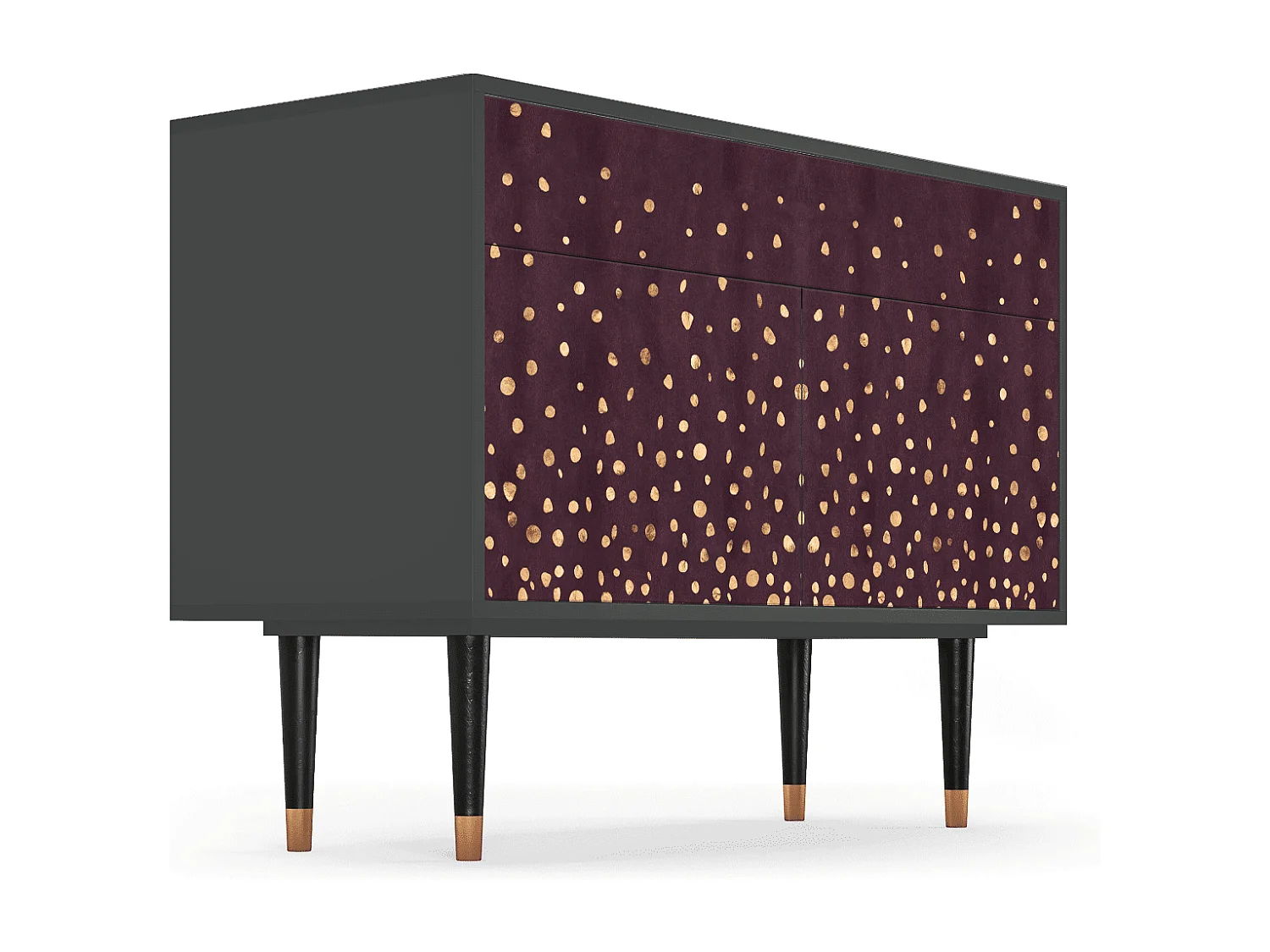 Dressoir - 115x85x48 cm - BS4 - Glowworms, Antraciet