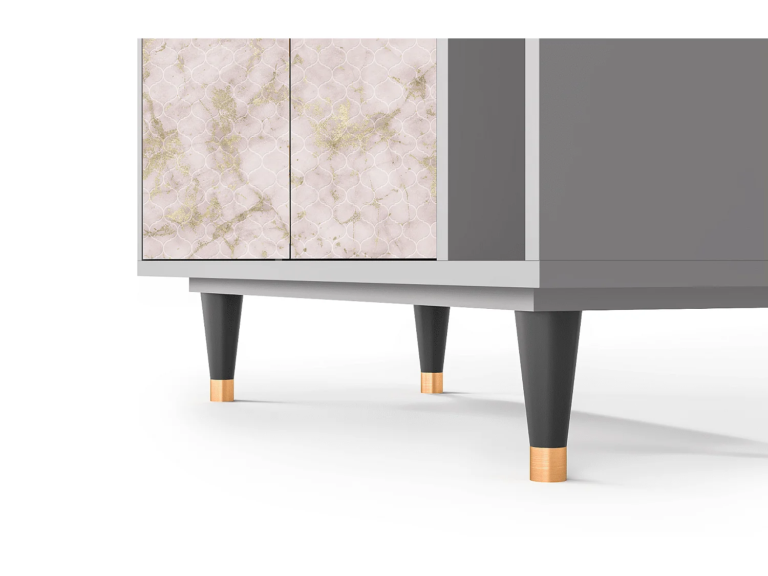 Credenza - 96х110х41 cm - BS6 - Dirty Roses, Grigio