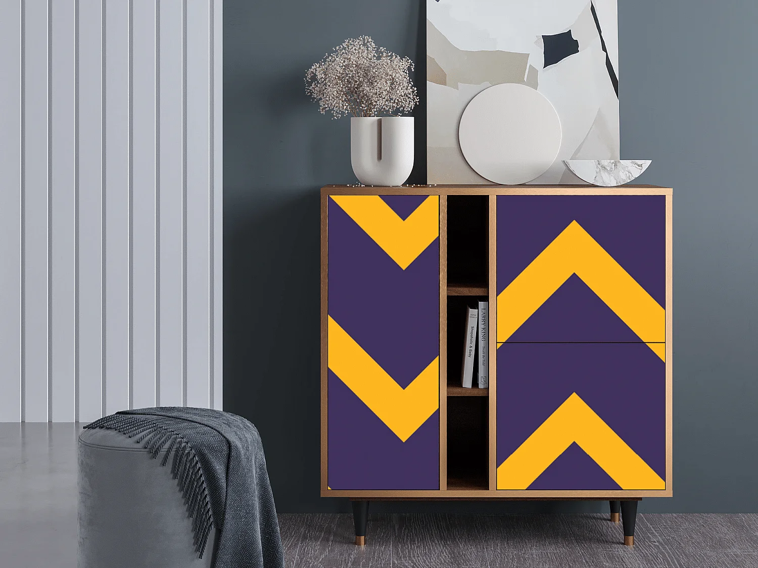 Credenza - 94х96х41 cm - BS5 - The Brightest Way, Noce