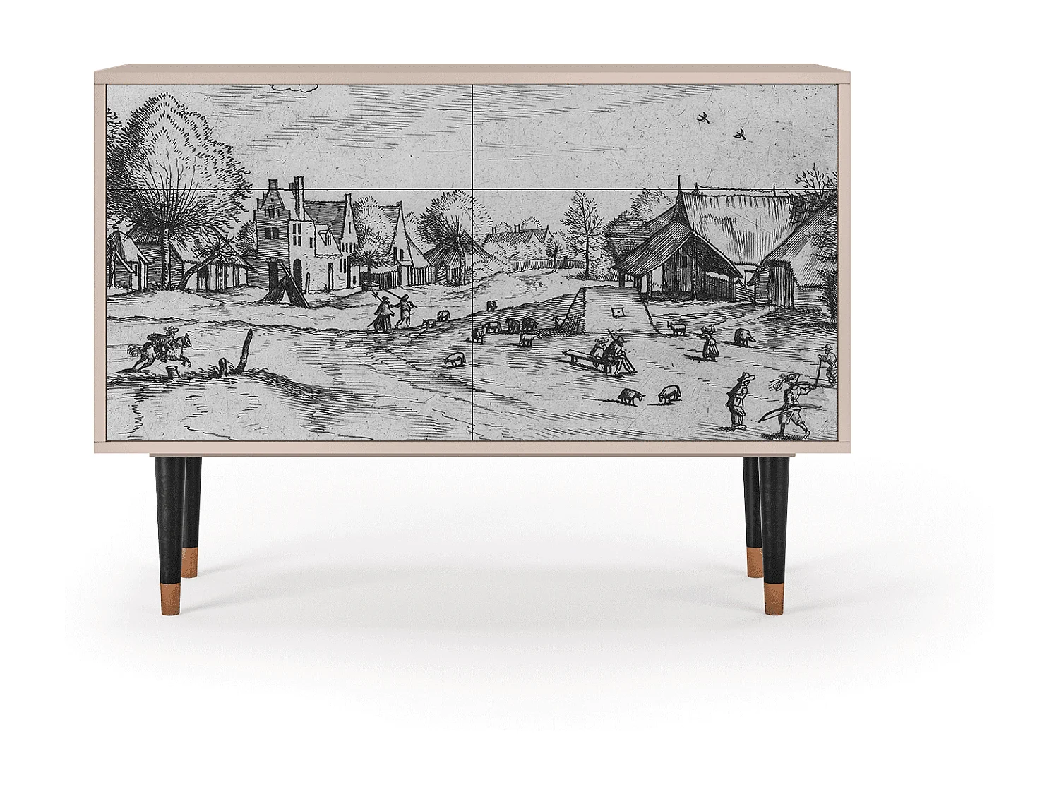 Aparador - 115x85x48 cm - BS4 - Country Village, Latte
