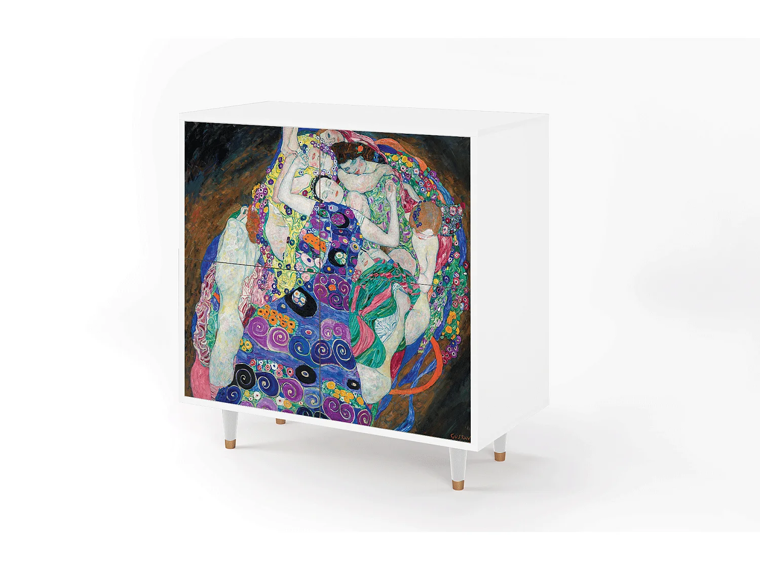 Buffet - 94x96x48 cm - BS3 - The Maiden by Klimt, Blanc