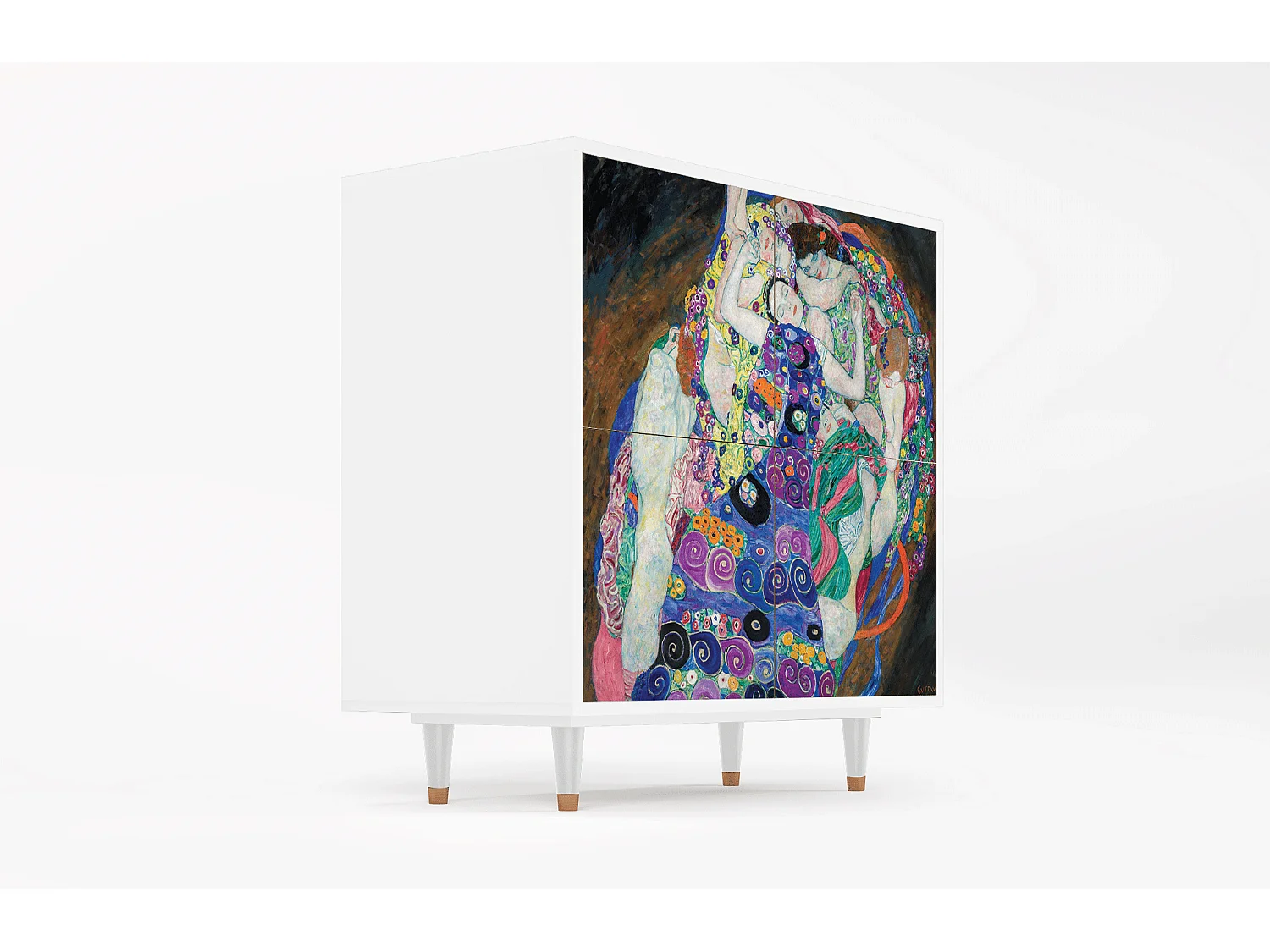 Buffet - 94x96x48 cm - BS3 - The Maiden by Klimt, Blanc