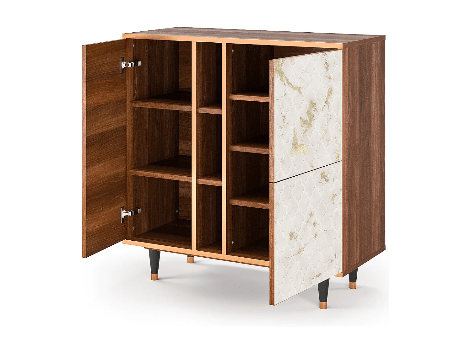 Buffet - 94х96х41 cm - BS5 - Sahara desert, Noyer