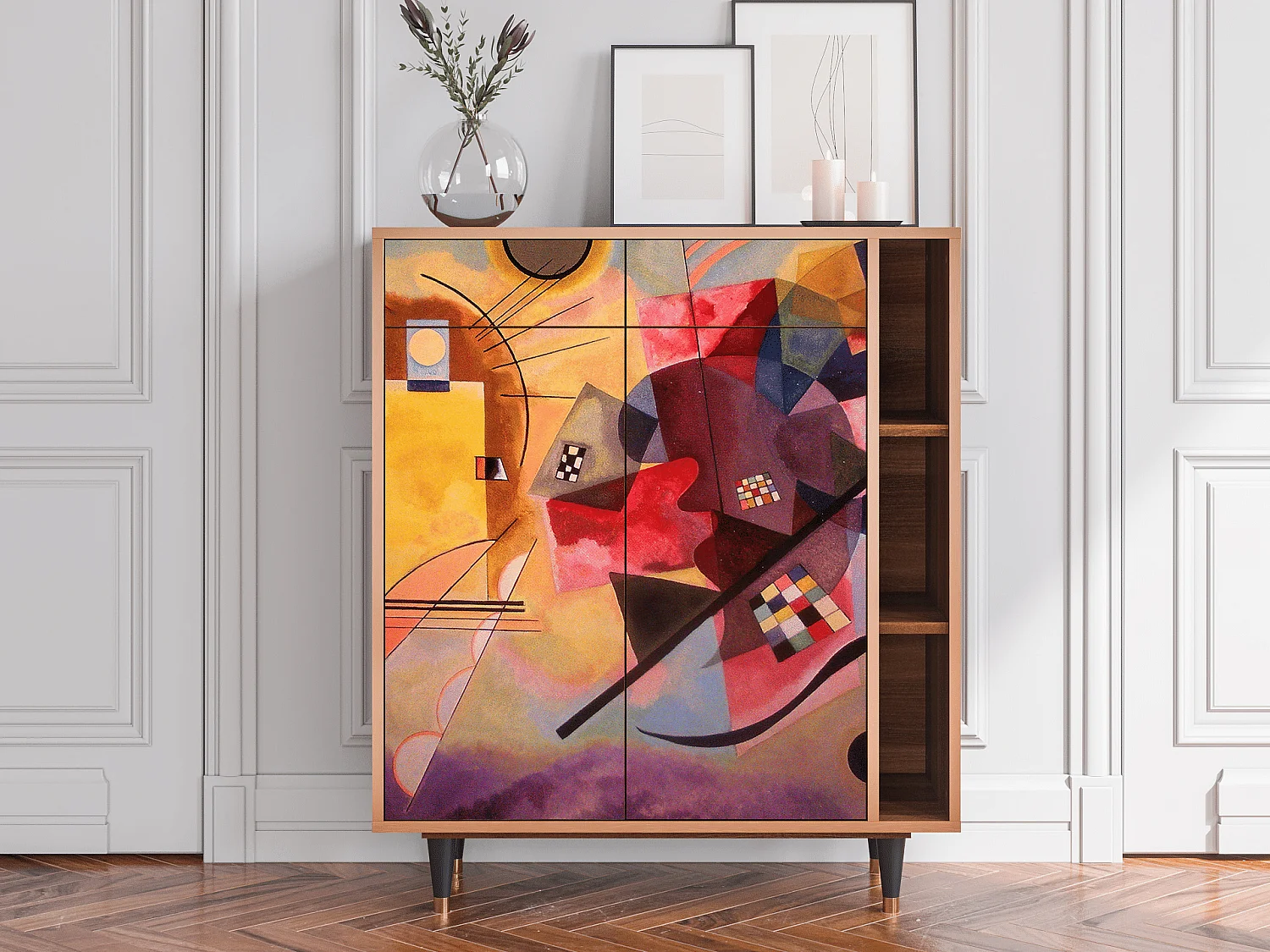 Credenza - 96х110х41 cm - BS6 - Modern Art, Noce