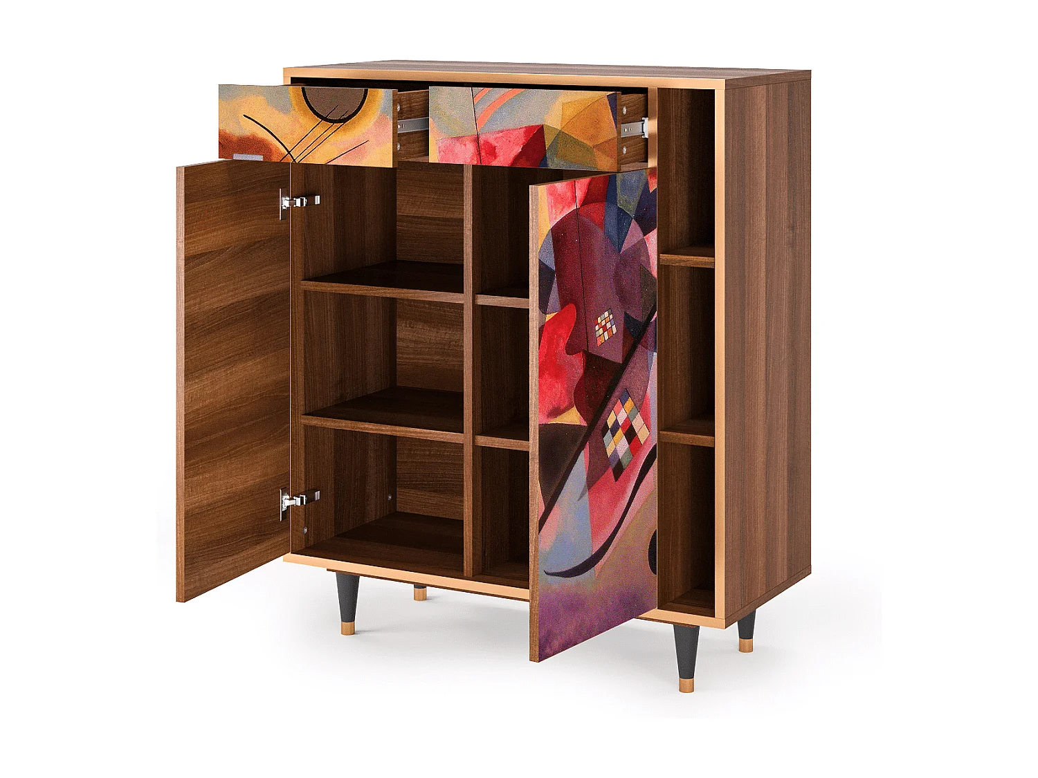 Credenza - 96х110х41 cm - BS6 - Modern Art, Noce