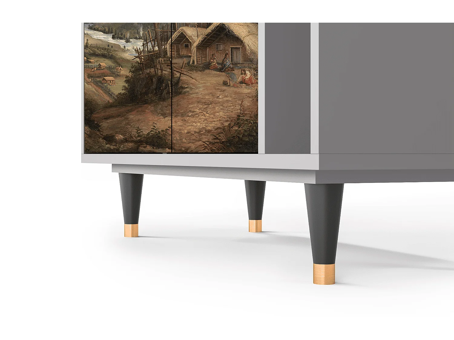 Credenza - 96х110х41 cm - BS6 - View Across the Plains , Grigio