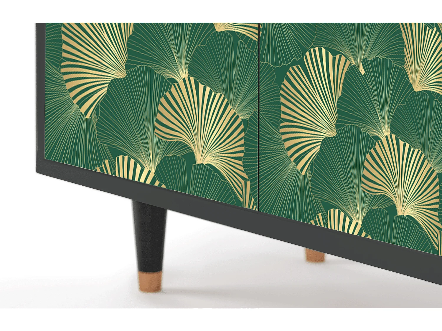 Kredens - 94x96x48 cm - BS3 - Gold Ginkgo, Antracyt