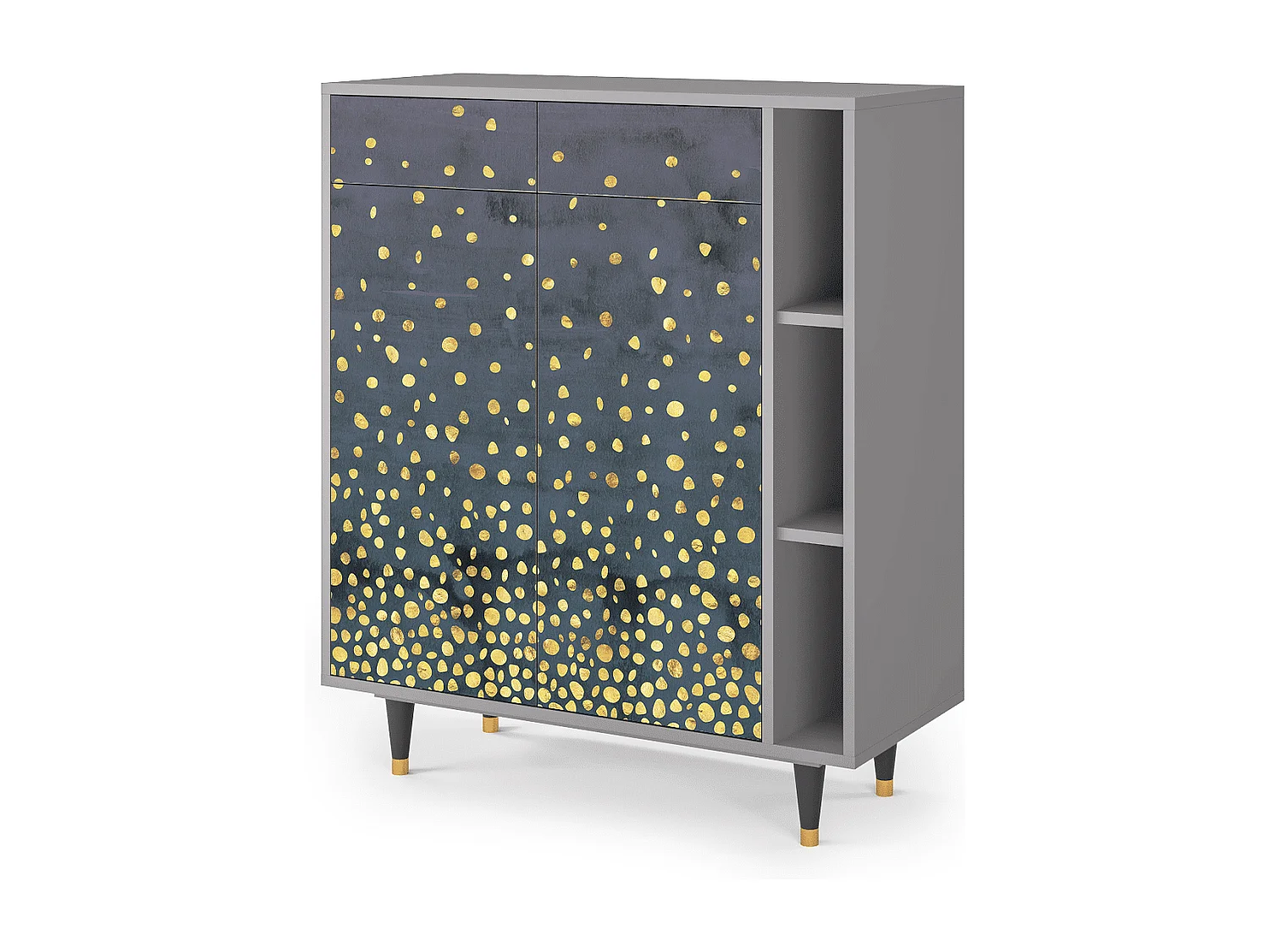 Credenza - 96х110х41 cm - BS6 - Foggy Lights, Grigio