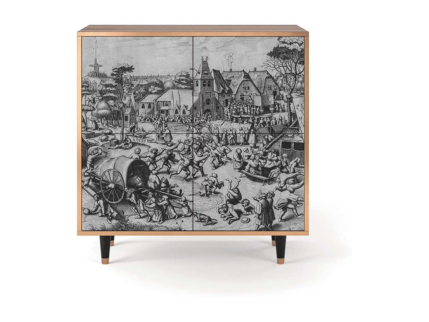 Buffet - 94x96x48 cm - BS3 - The Festival of Saint, Noyer