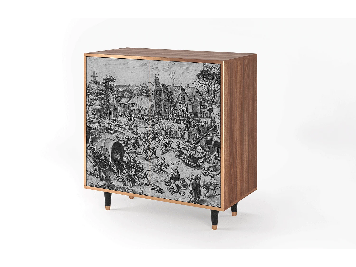 Buffet - 94x96x48 cm - BS3 - The Festival of Saint, Noyer