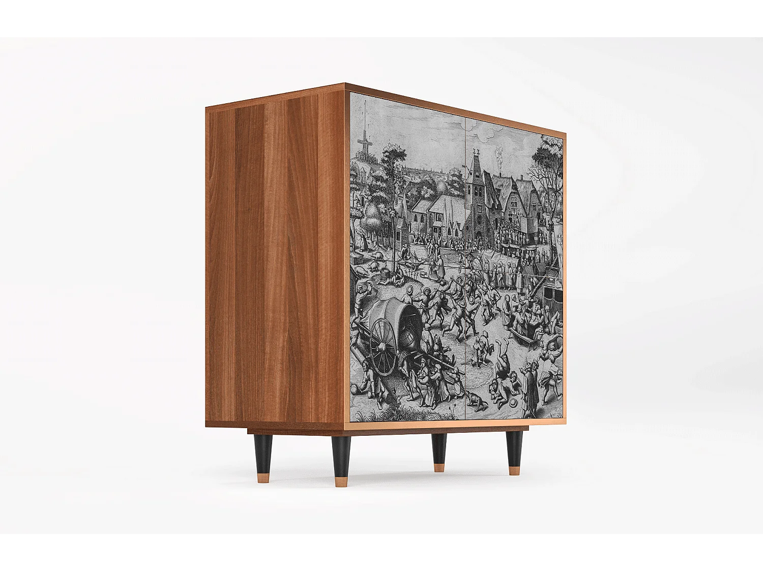 Buffet - 94x96x48 cm - BS3 - The Festival of Saint, Noyer