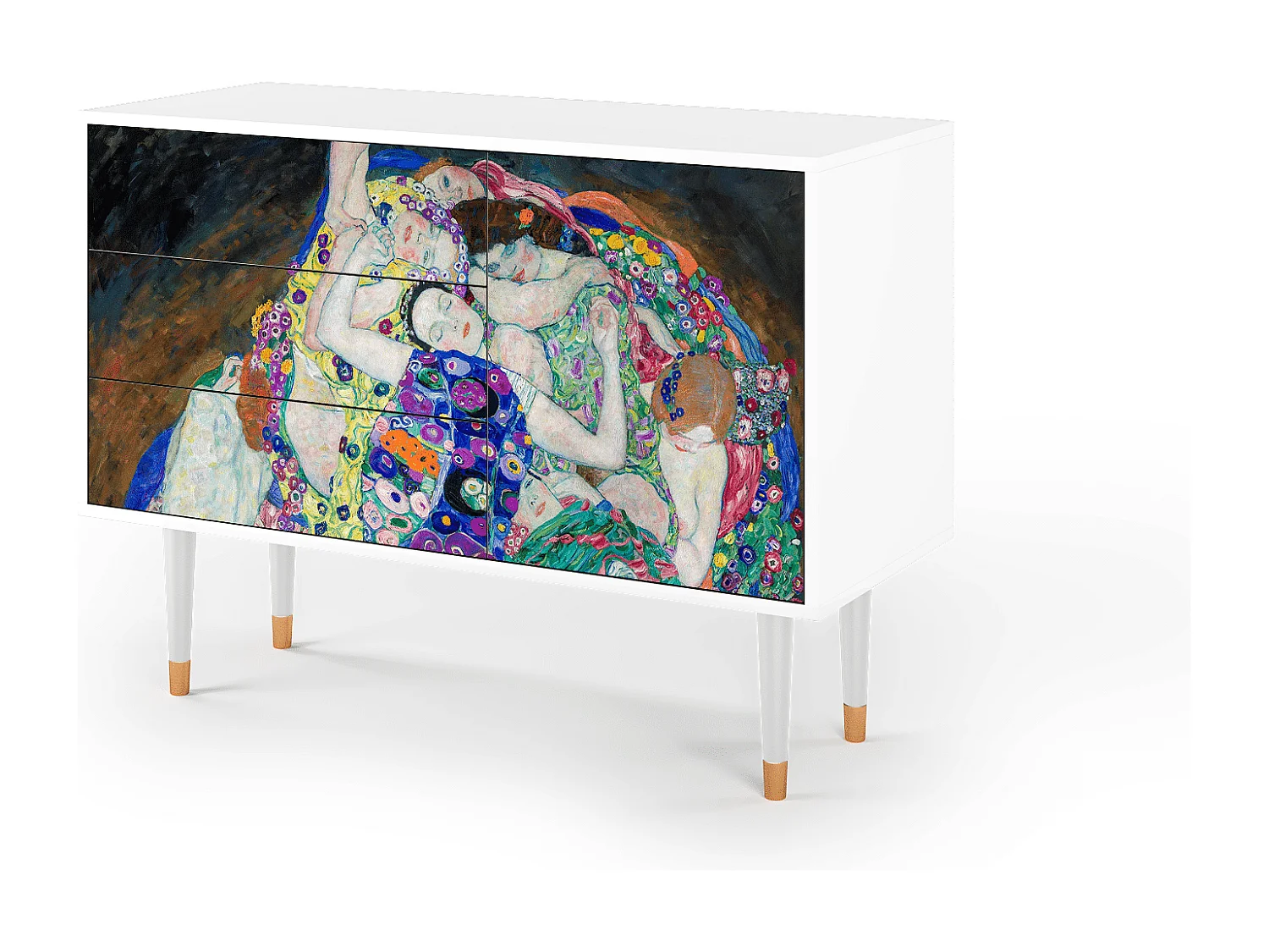 Aparador - 115х84х41 cm - S3 - The Maiden by Klimt, Branco
