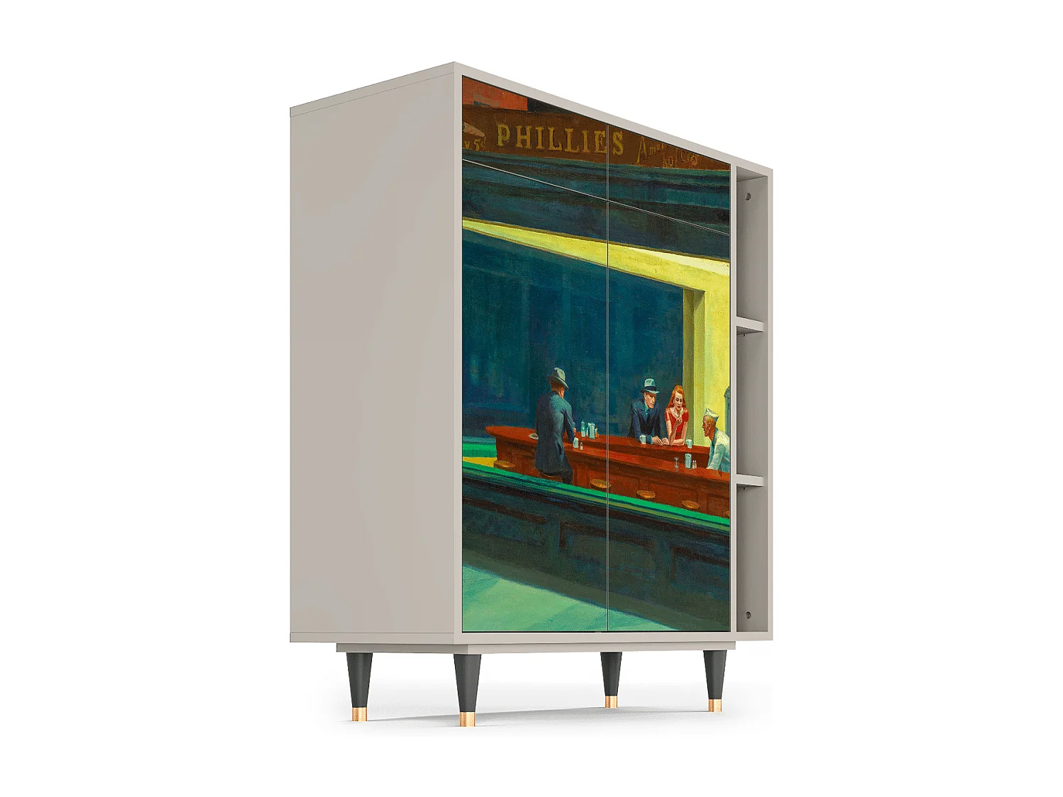 Buffet - 96х110х41 cm - BS6 - Nighthawks by Hopper, Sable