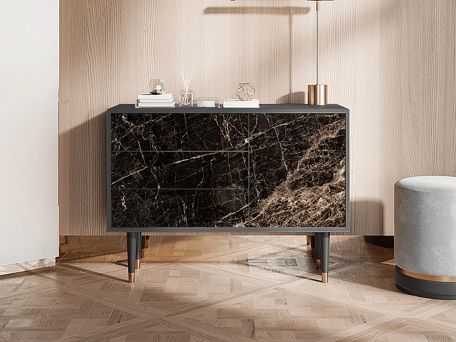 Buffet - 115х84х41 cm - S3 - Night Abyss, Anthracite