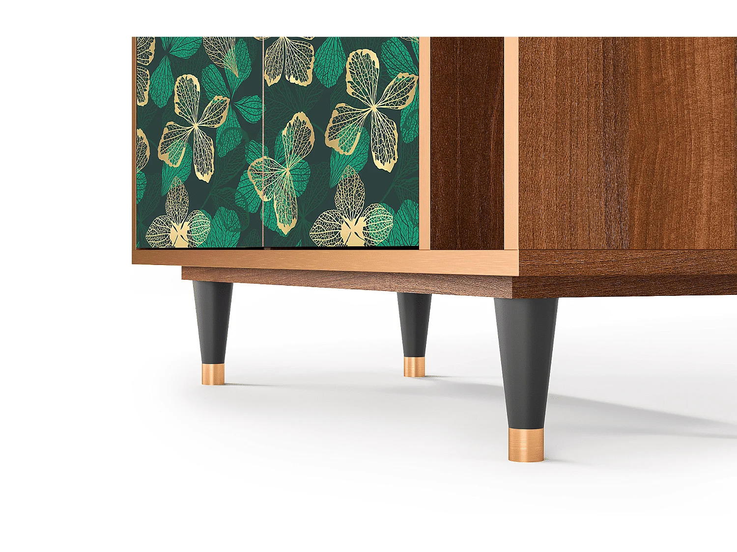 Credenza - 96х110х41 cm - BS6 - Green Flower, Noce