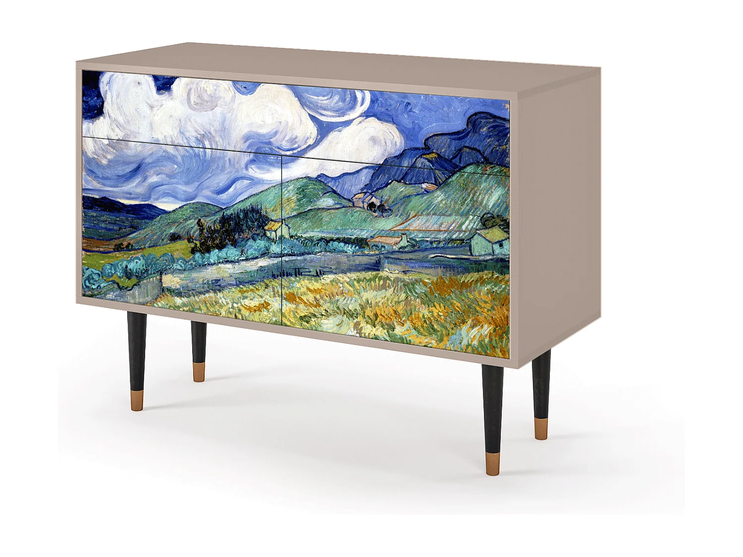 Buffet - 115x85x48 cm - BS4 - Landscape, Latte