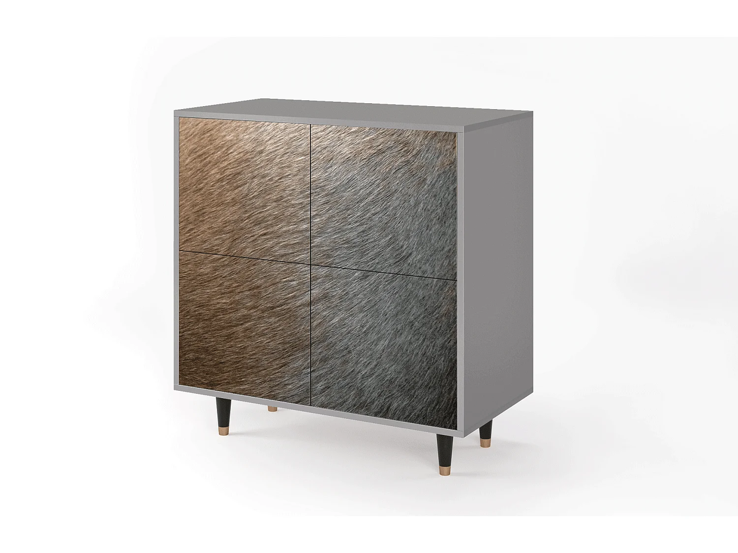 Aparador - 94x96x48 cm - BS3 - Peanut Hair, Cinza