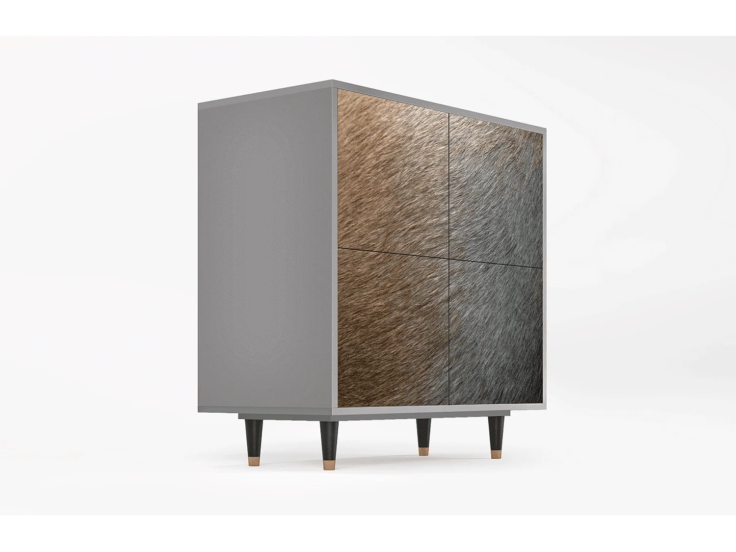 Dressoir - 94x96x48 cm - BS3 - Peanut Hair, Grijs