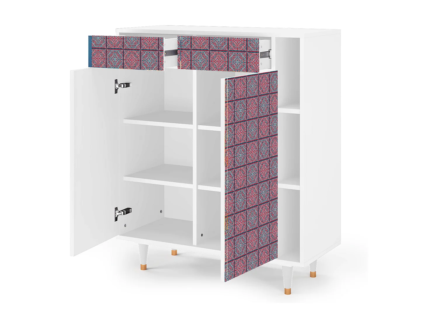 Buffet - 96х110х41 cm - BS6 - Riviera Mosaic, Blanc