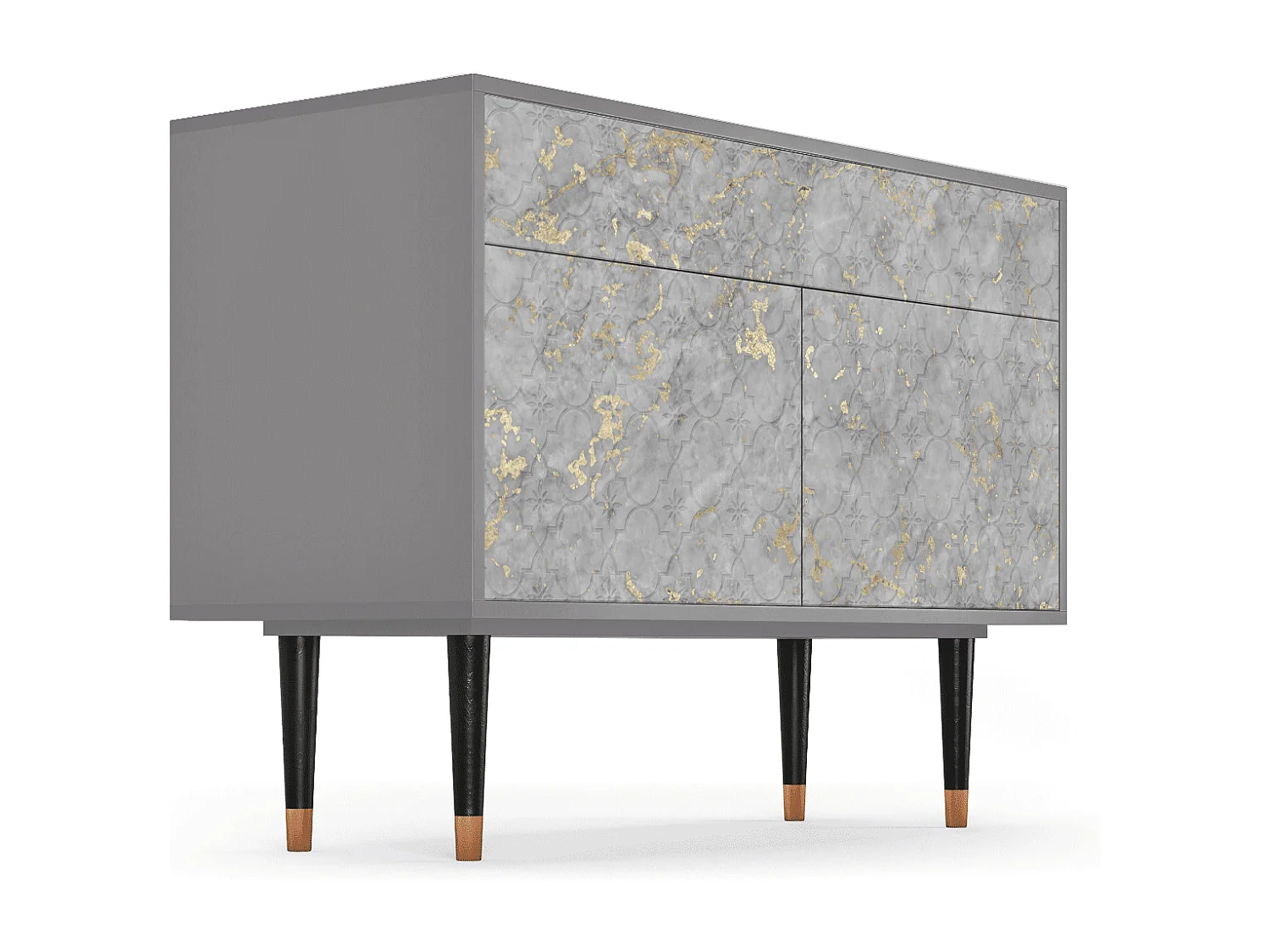 Aparador - 115x85x48 cm - BS4 - Mariana Trench, Cinza