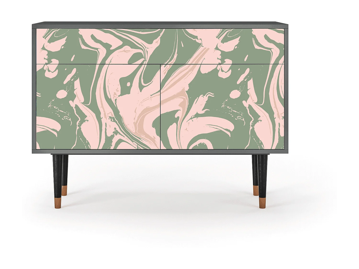 Sideboard - 115x85x48 cm - BS4 - Aquarelle, Anthrazit