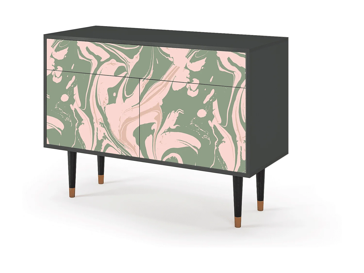 Sideboard - 115x85x48 cm - BS4 - Aquarelle, Anthrazit