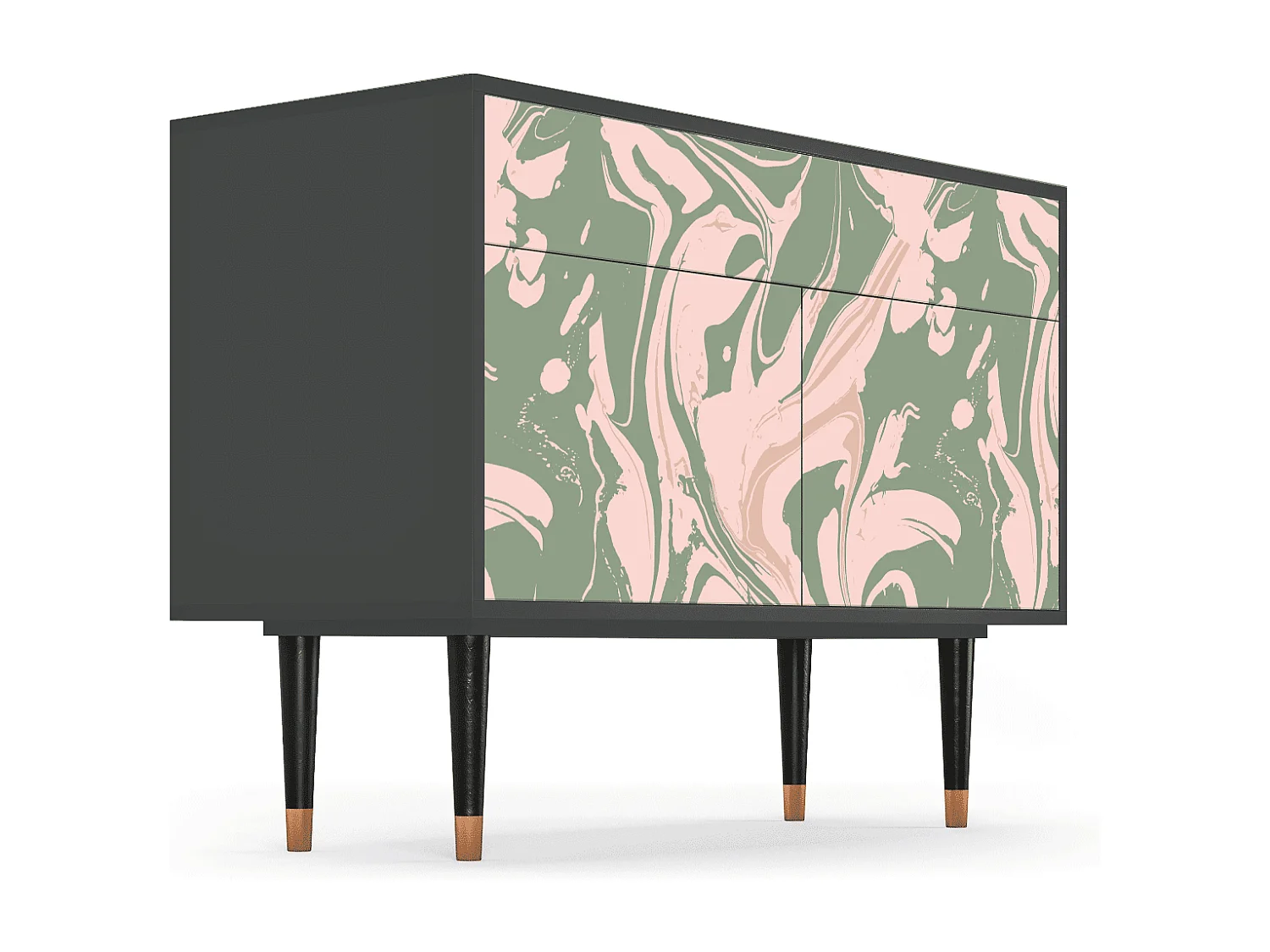 Buffet - 115x85x48 cm - BS4 - Aquarelle, Anthracite