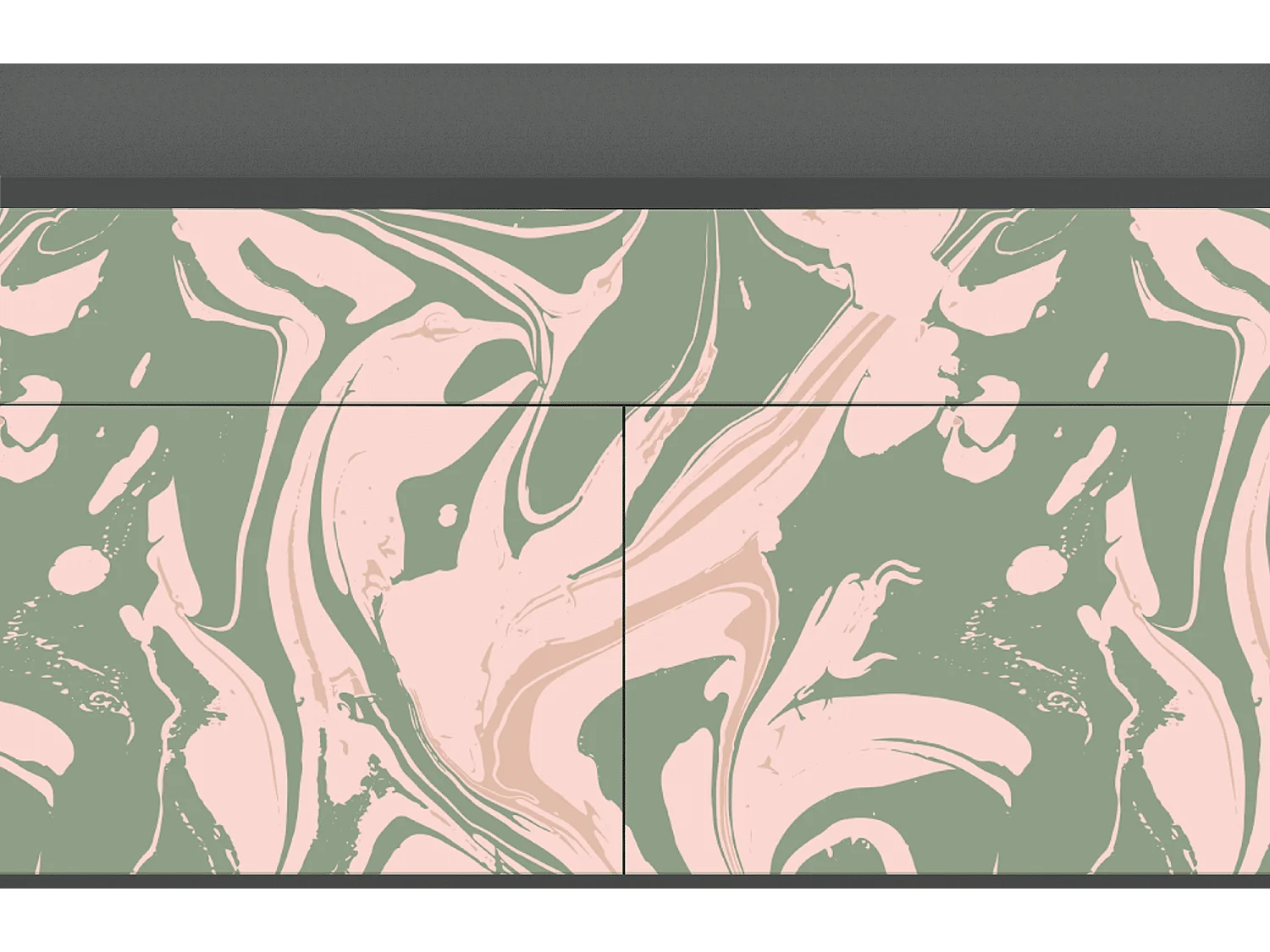 Buffet - 115x85x48 cm - BS4 - Aquarelle, Anthracite