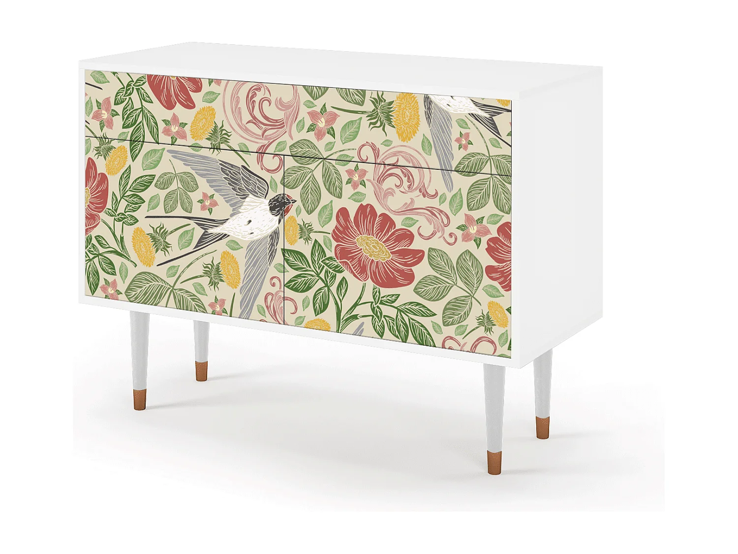 Aparador - 115x85x48 cm - BS4 - Spring Swallow, Branco