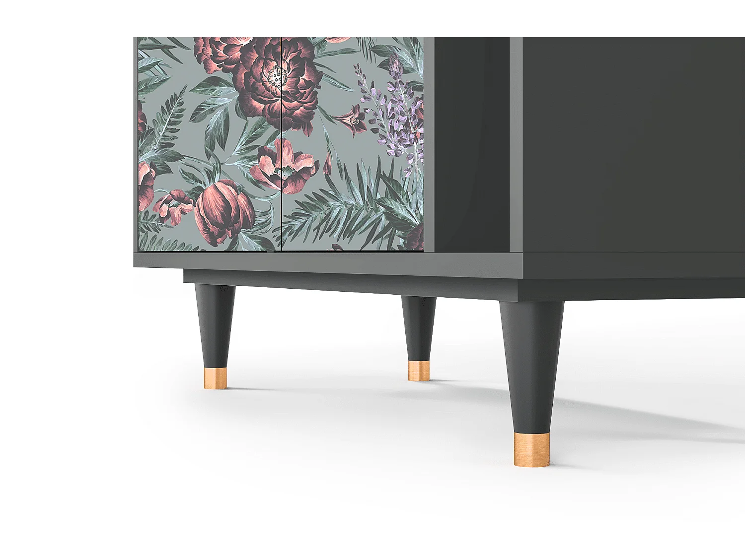 Credenza - 96х110х41 cm - BS6 - Light Peonies, Antracite