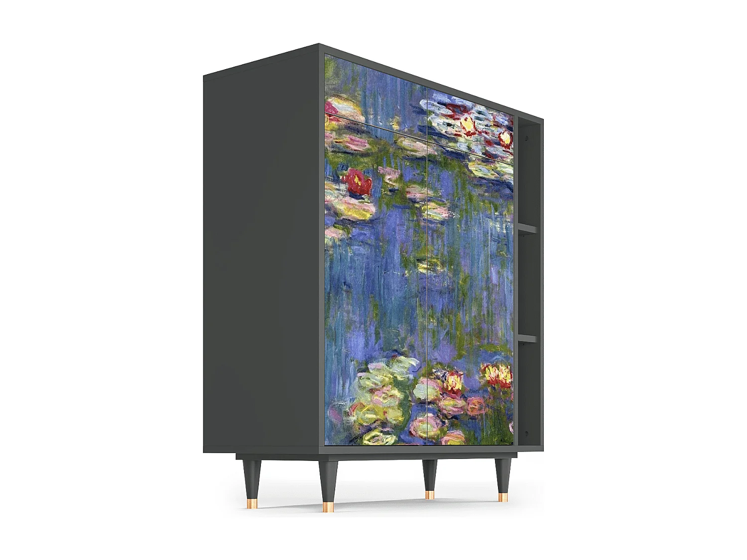 Aparador - 96х110х41 cm - BS6 - The water lily pond  , Antracita