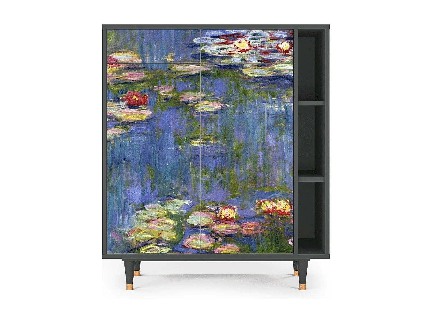 Buffet - 96х110х41 cm - BS6 - The water lily pond  , Anthracite