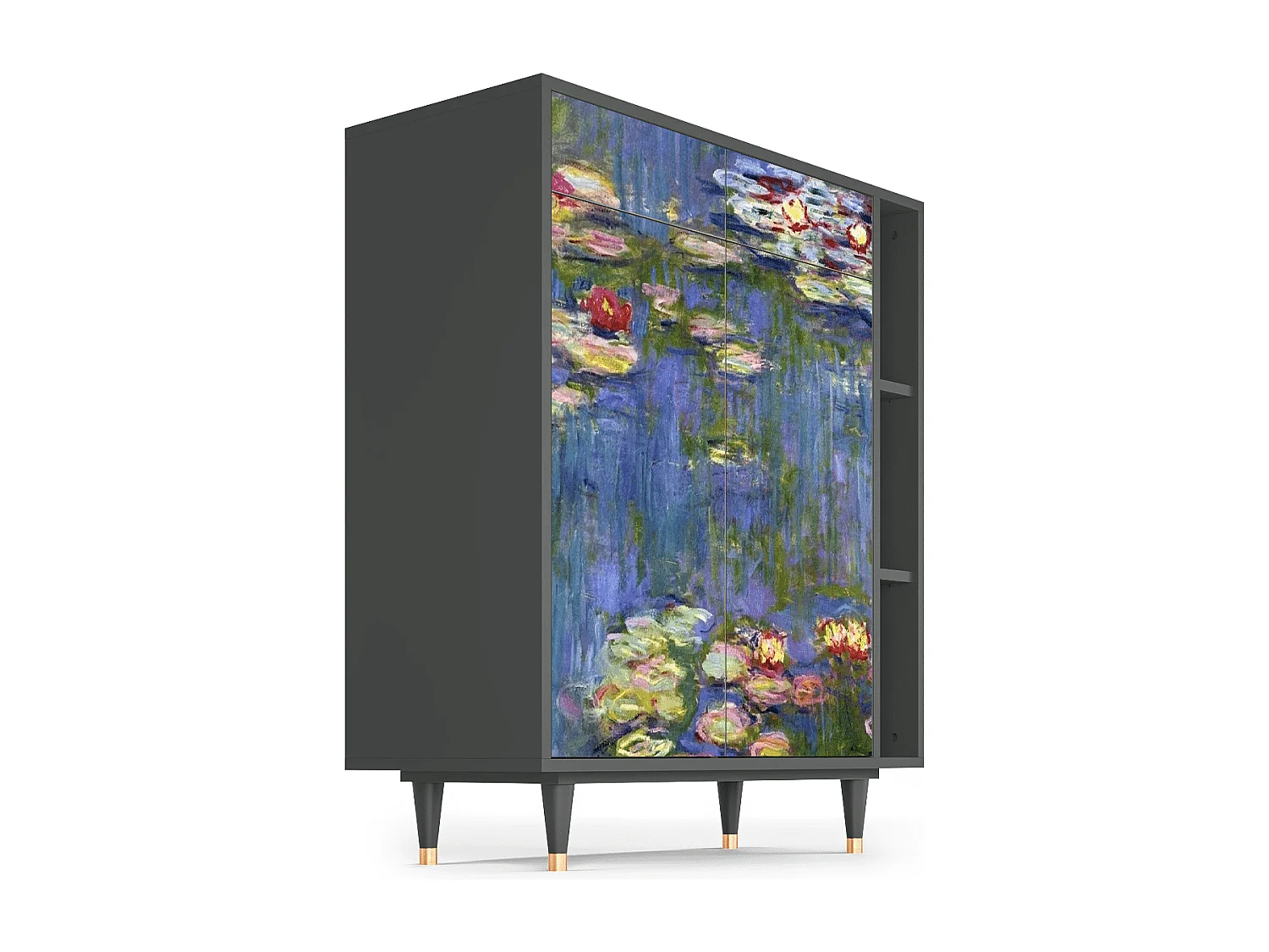 Buffet - 96х110х41 cm - BS6 - The water lily pond  , Anthracite