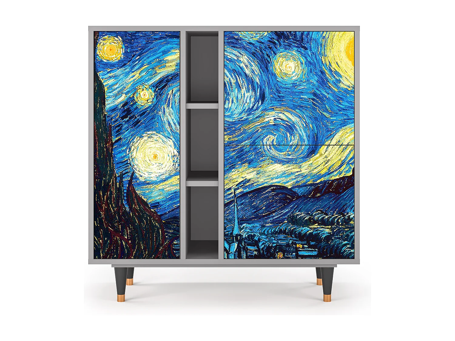 Aparador - 94х96х41 cm - BS5 - The Starry Night  , Cinza