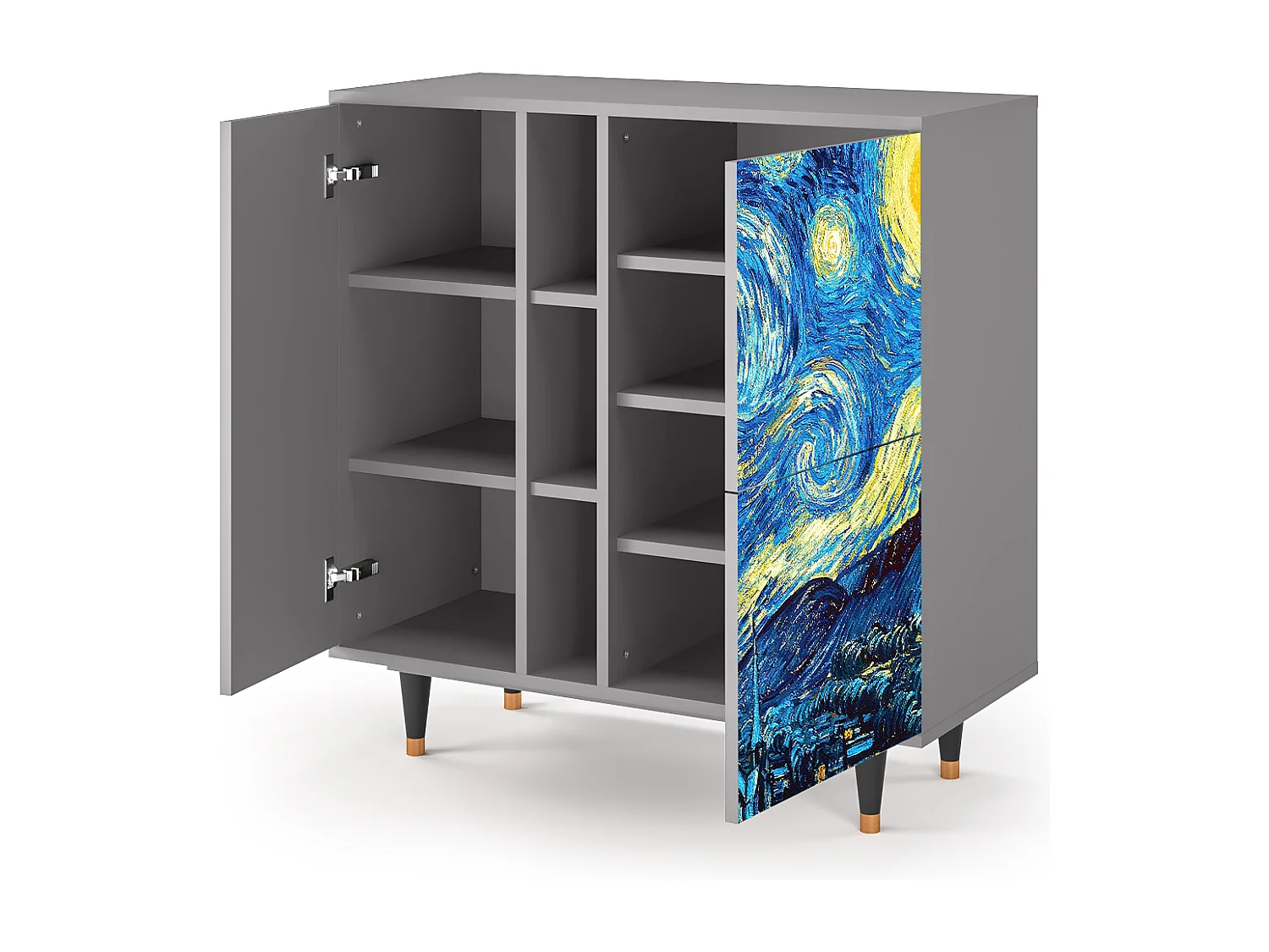 Aparador - 94х96х41 cm - BS5 - The Starry Night  , Cinza