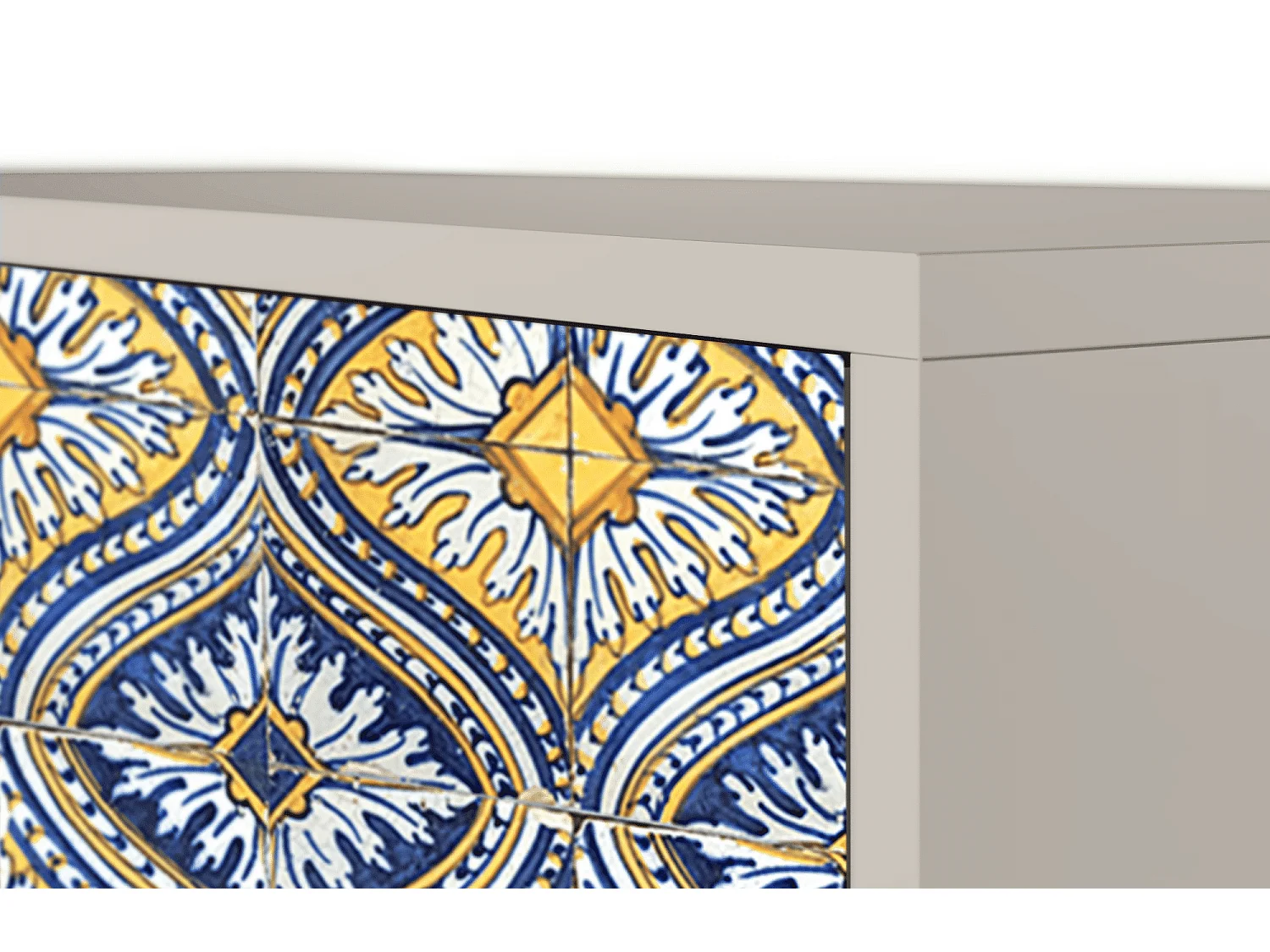 Kredens - 115х84х41 cm - S3 - Illusory Pattern, Piaskowy